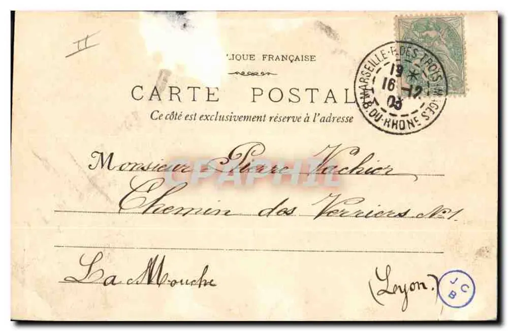 Marselha - O Farol de Santa Maria — editor G. Lacour, 79, rua Thibaneau - Verso