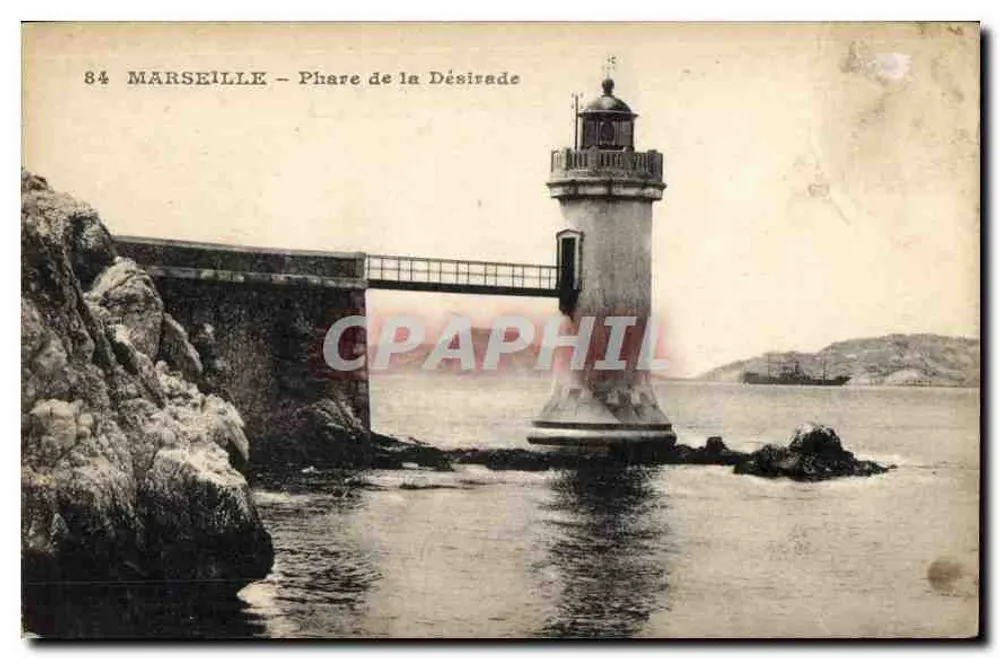 Marselha — Farol da Désirade — C. P. A. P. H. I. L. - Frente