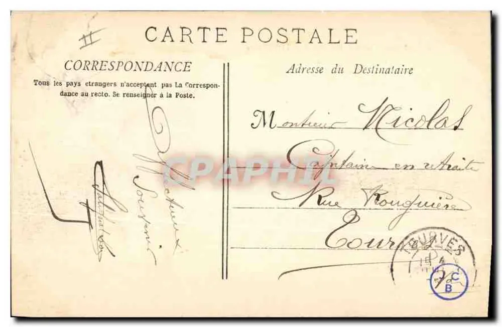 Marselha - O Farol de Santa Maria — Coleção B. F. — n°32 - Verso