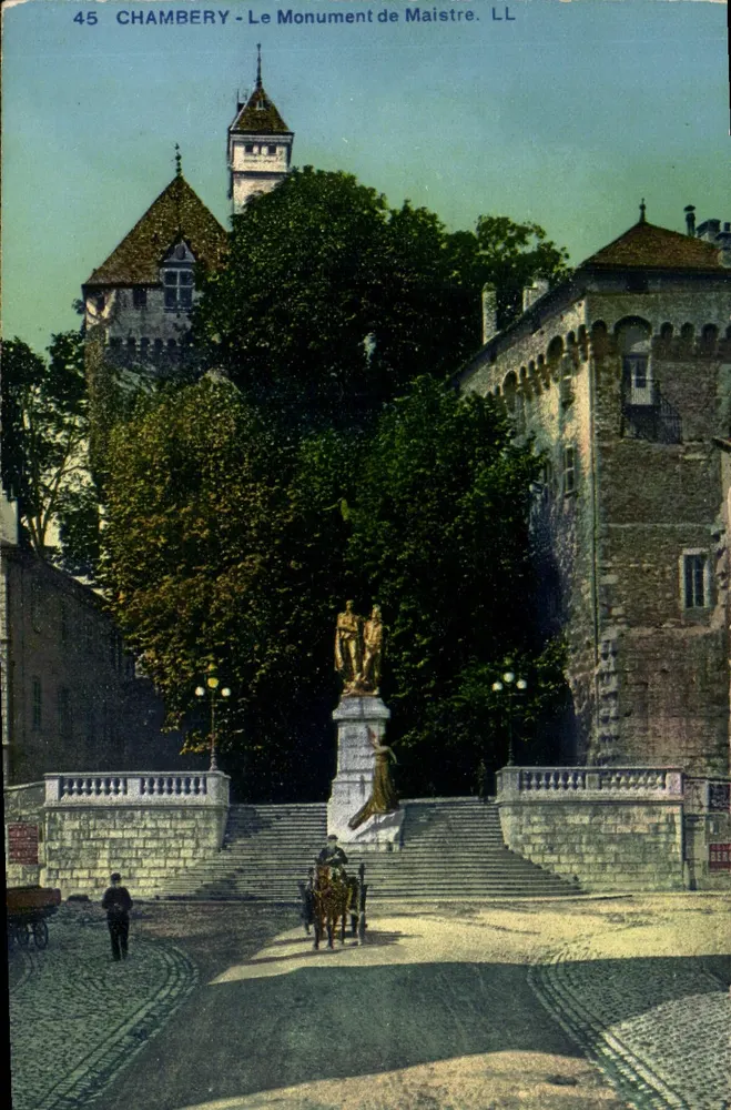 Chambery — Pomnik Maistre — LL - Awers