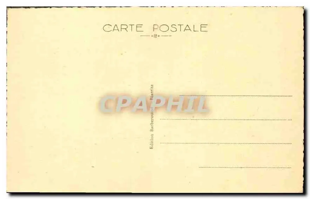 Biarritz — Pointe St-Martin and the Lighthouse — Edition Barbereouze - Back