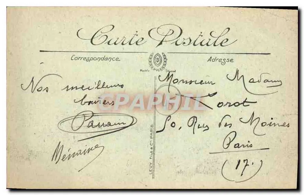 Montargis — The Bridge of the Baker — Publisher LL, No. 32 - Back