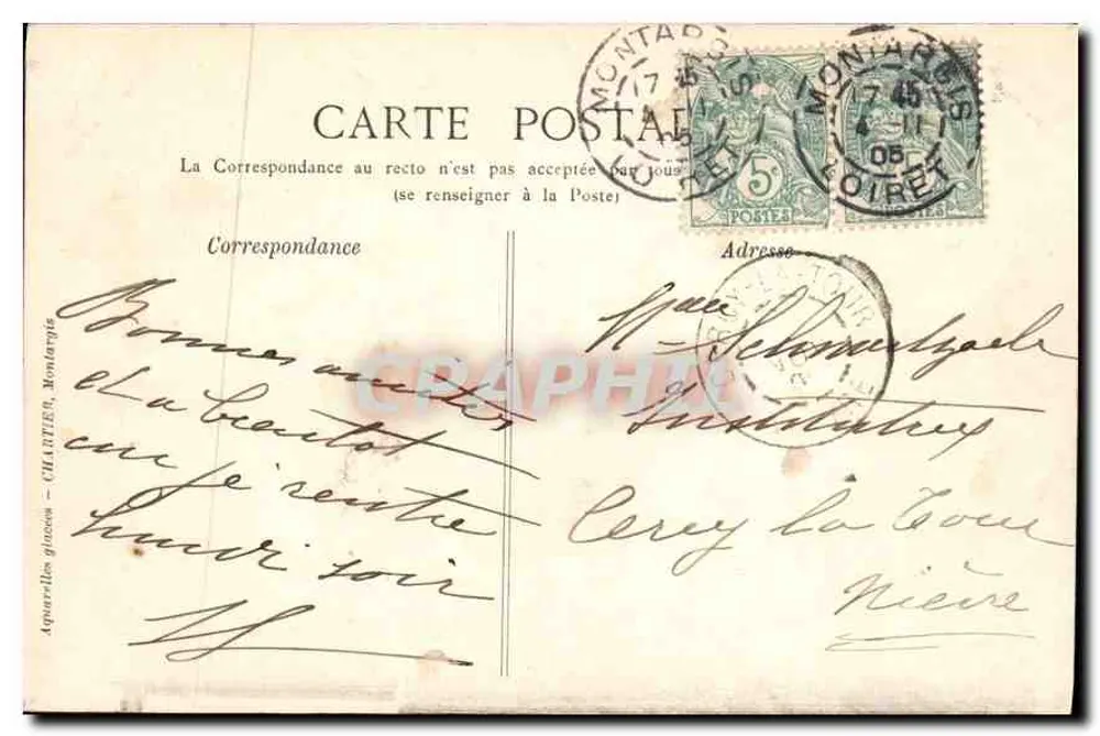 Montargis — O Castelo - Verso