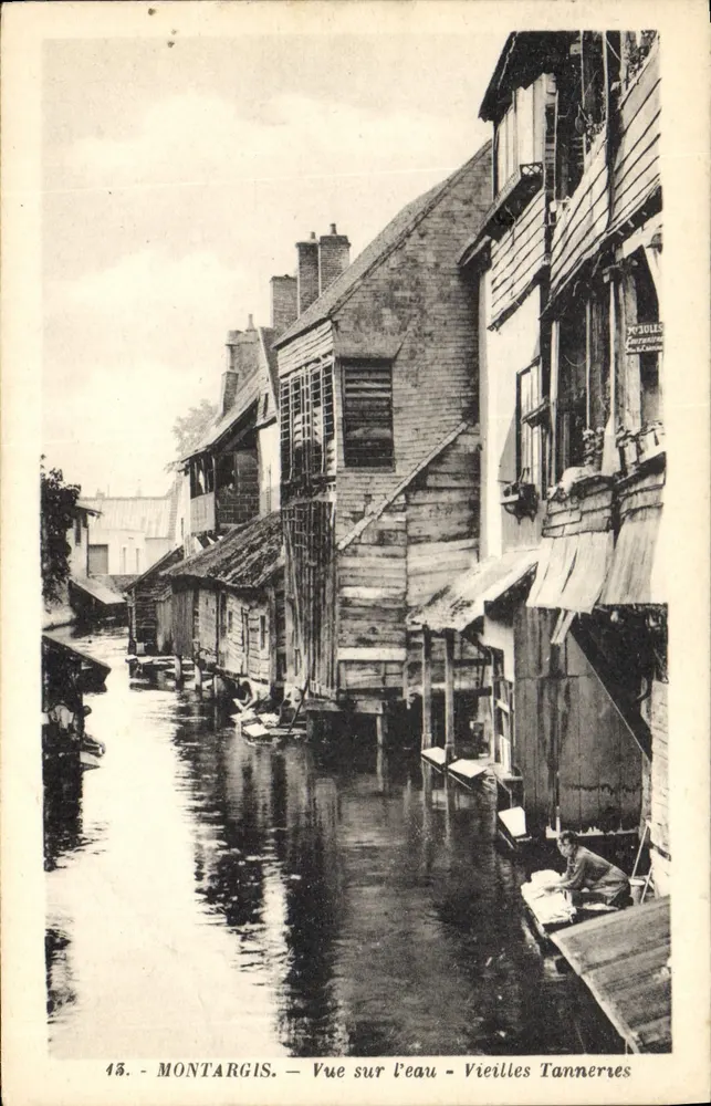 Montargis — Blick über das Wasser — Alte Gerbereien — Edition G. Huré - Vorderseite