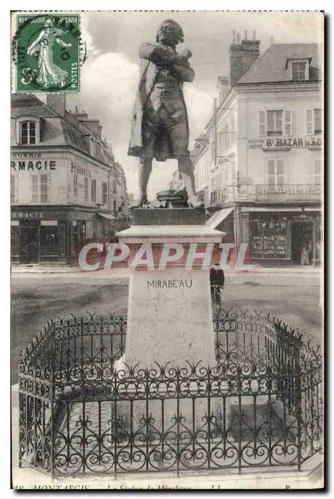 Beeld van Mirabeau in Montargis — onbekende uitgever, serie-nummer 48 - Voorkant