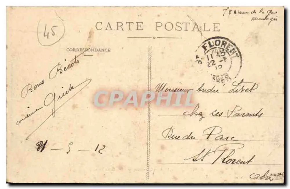 Montargis - Forêt - Carrefour de l'Étoile en hiver — Édition Nouvelles Galeries - Verso