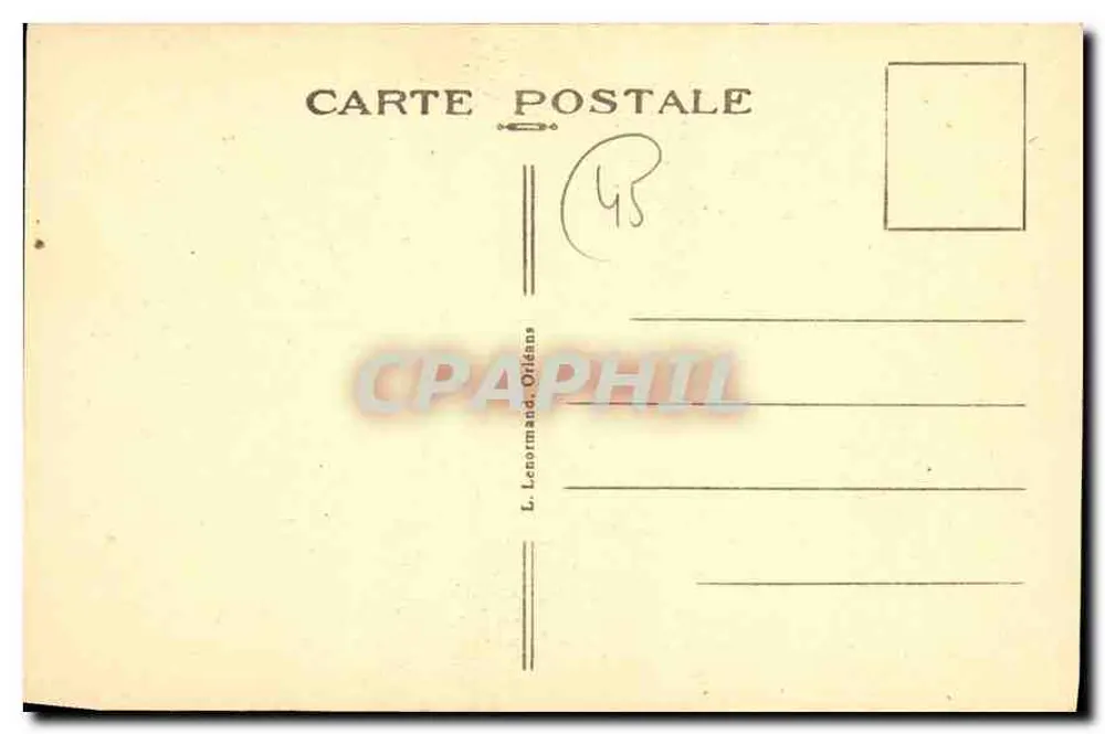 Montargis (Loiret) — Rua sobre a água — L. Lenormand, Orléans - Verso
