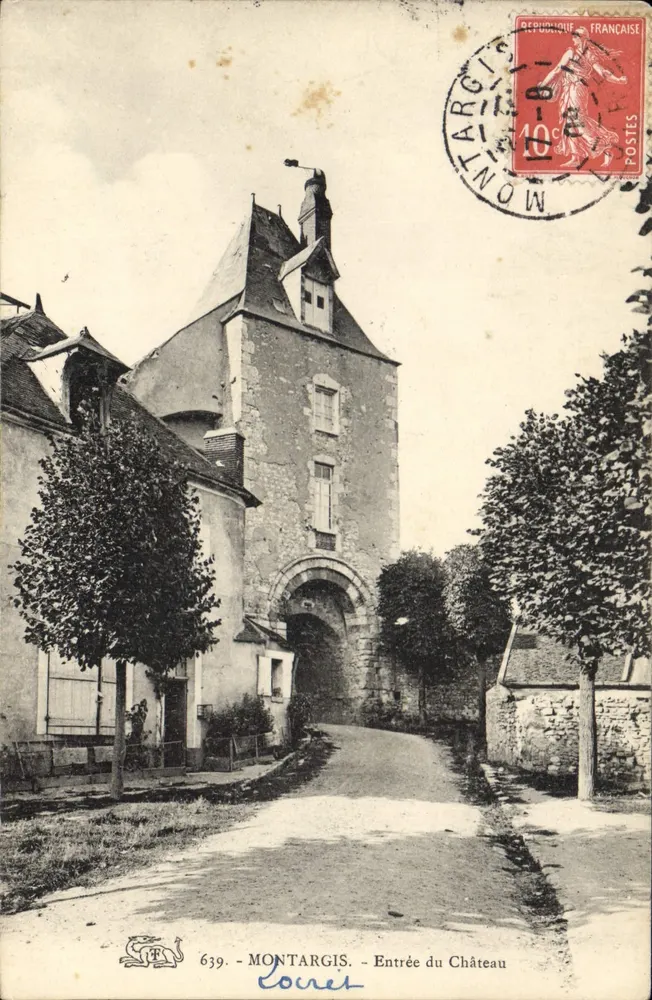 Montargis - Entrada do Castelo — Lores, n° de série 639 - Frente