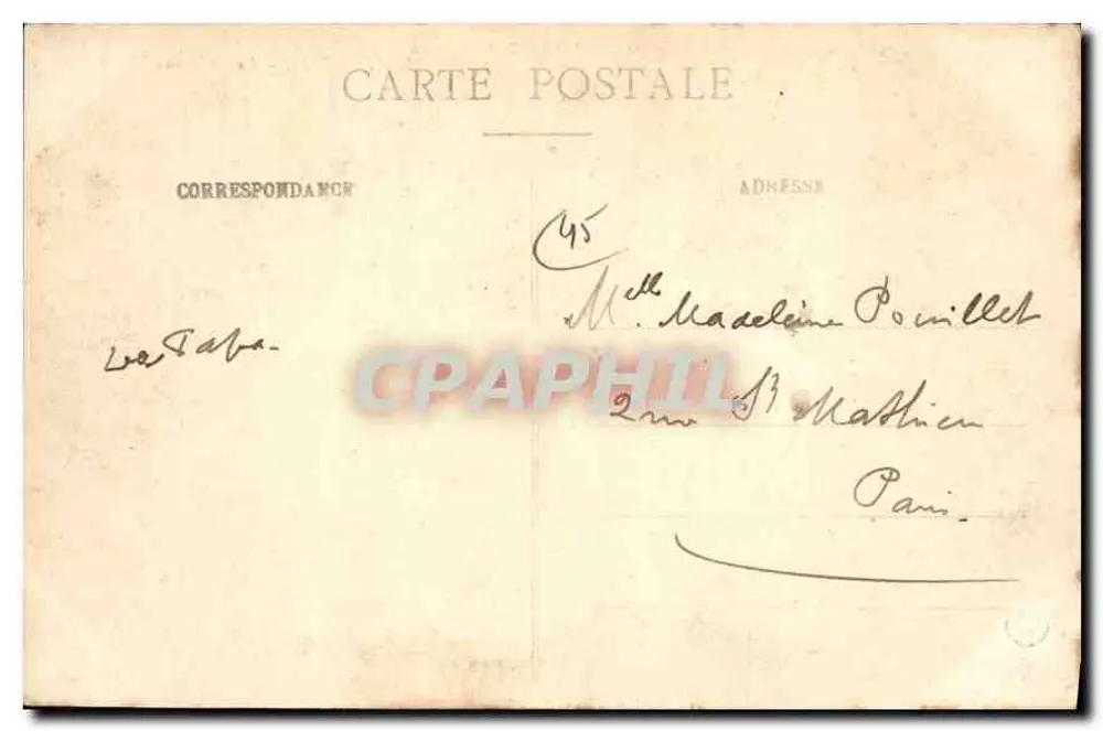 Montargis - O Castelo — editor G.P.M. n°30 - Verso