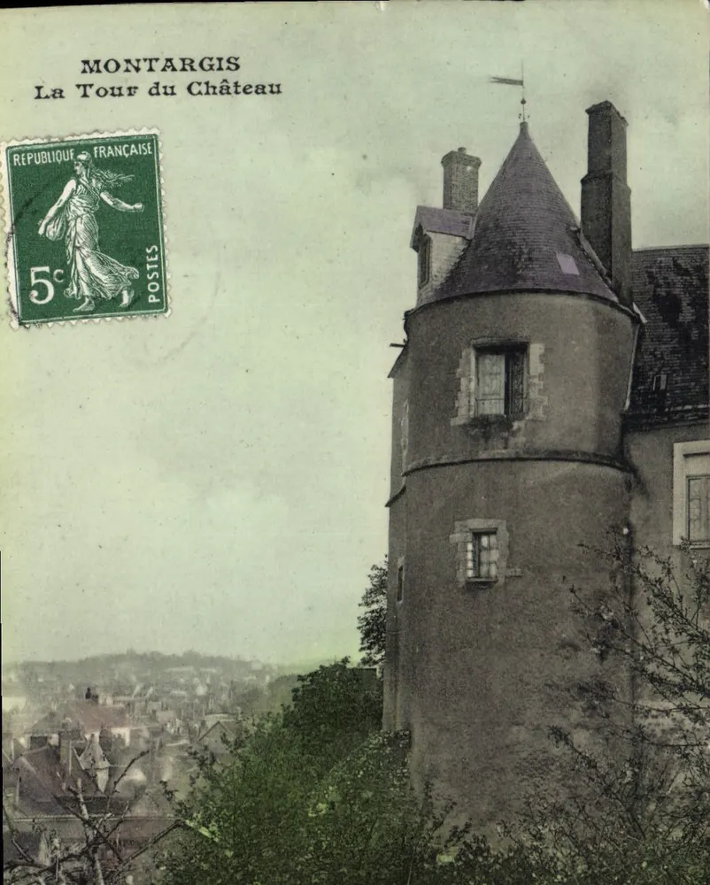 Montargis — A Torre do Castelo — editor não visível - Frente