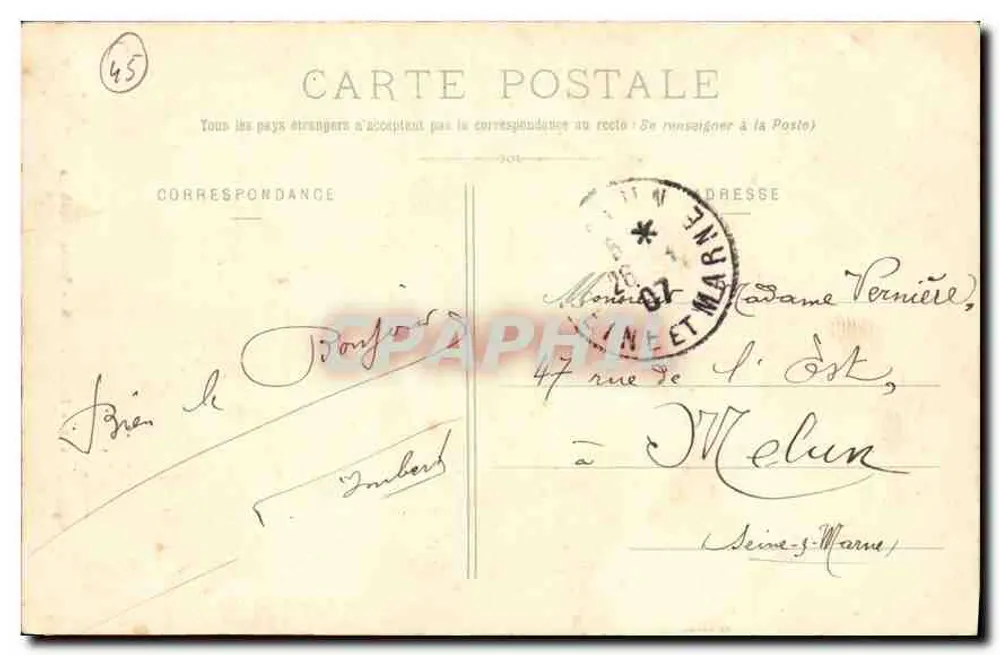 Montargis - Estátua de Mirabeau — n° 623 - Verso