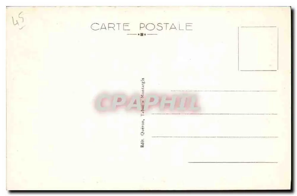 Montargis (Loiret) — Ansicht der Ufer des Loing am Pont Tivoli — Verlag Tchac - Rückseite