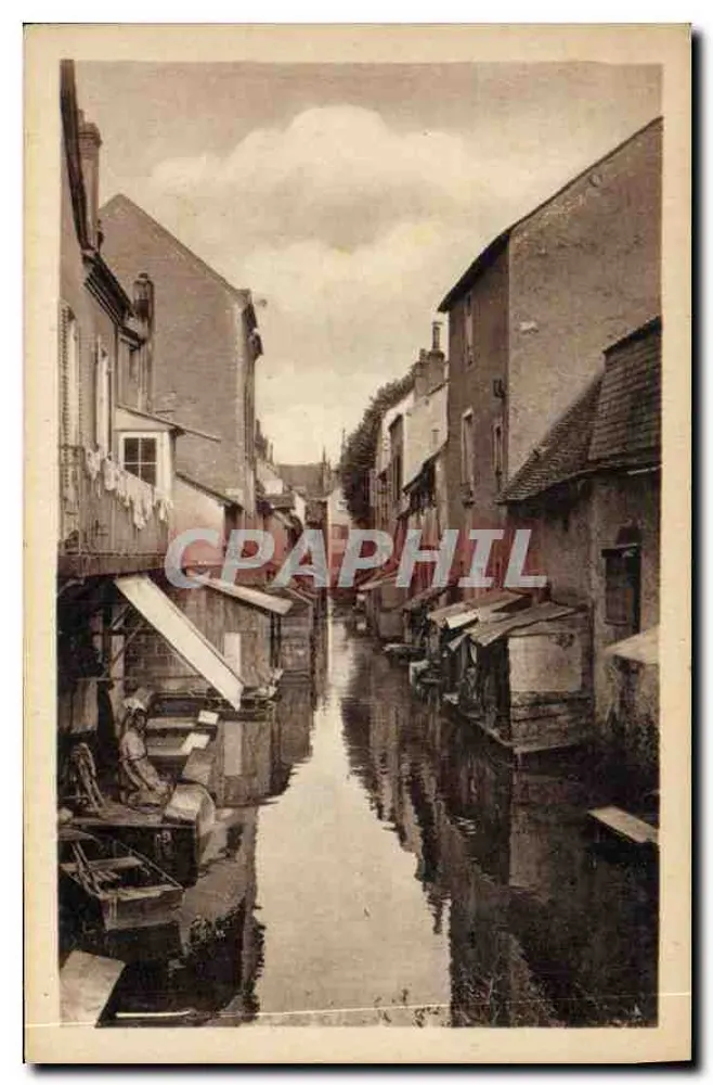 Montargis — Domki nad Wodą — Rue du Pont-Neuf — LL.109 — Op. des Auto-Photomécaniques - Awers