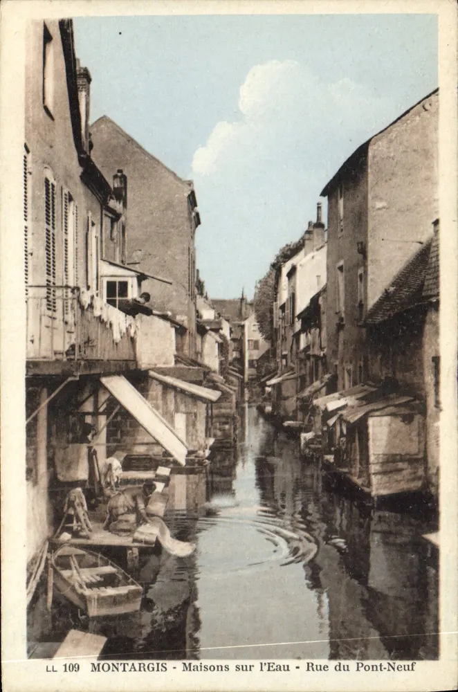Montargis - Casas sobre a Água - Rue du Pont-Neuf — LL 109 - Frente