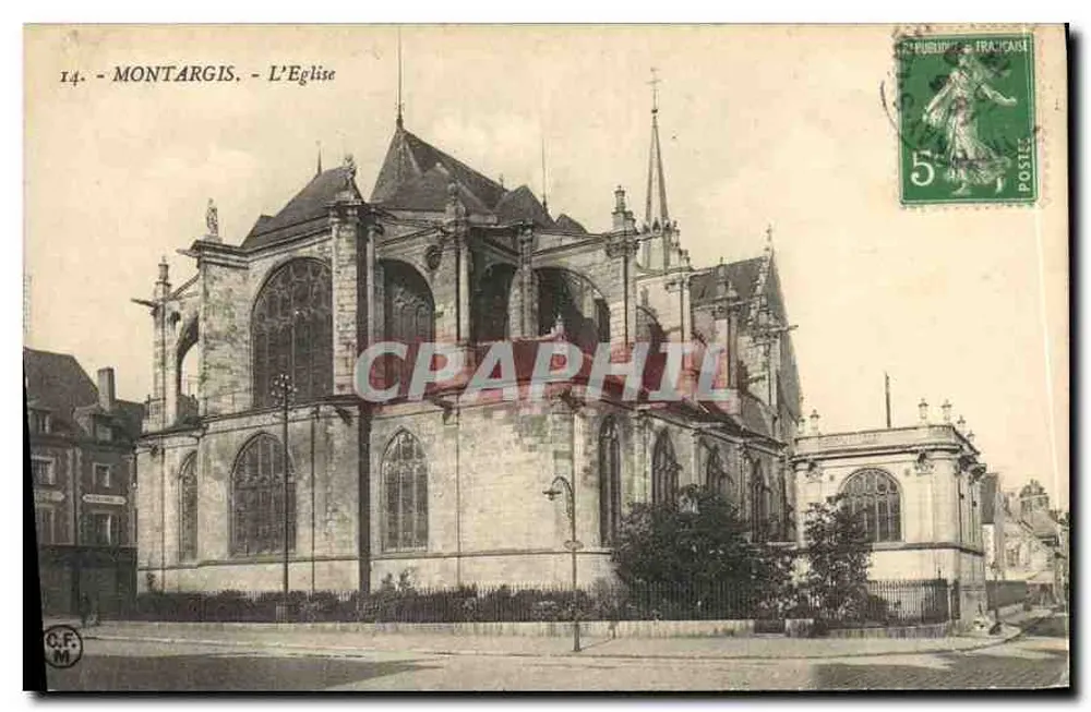Montargis - A Igreja — C.F. M. n°14 - Frente