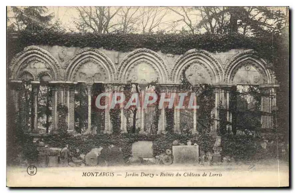 Montargis — Jardin Durzy — Ruines du Château de Lorrîs - Recto