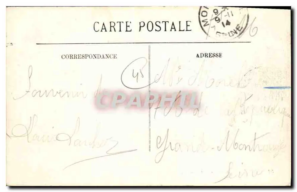 Montargis — Le Patis — LL. — n°31 - Verso