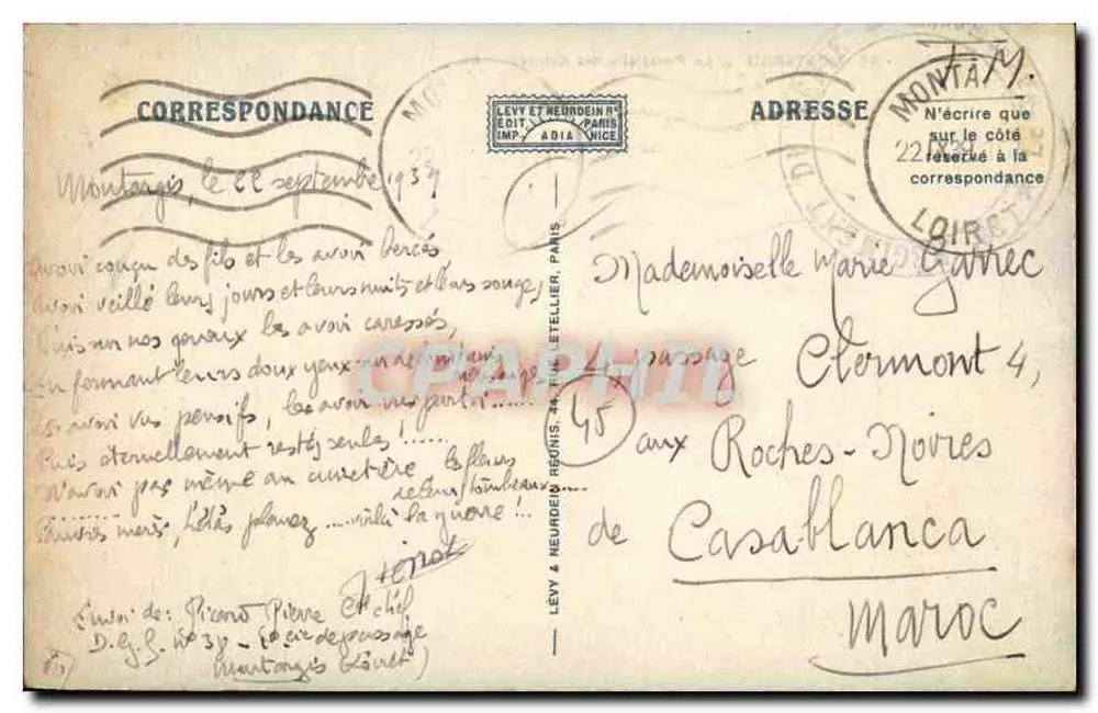 Montargis — La Passerelle des Ecluses — LL. n°46 - Reverso
