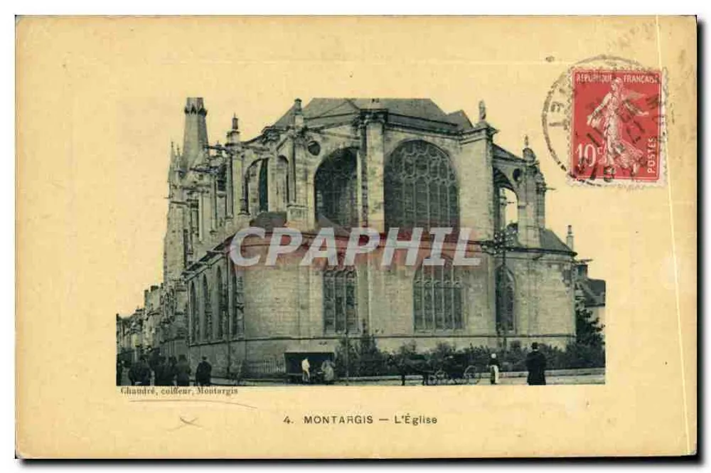 Montargis — A Igreja — Chaudré, colecionador, Montargis - Frente
