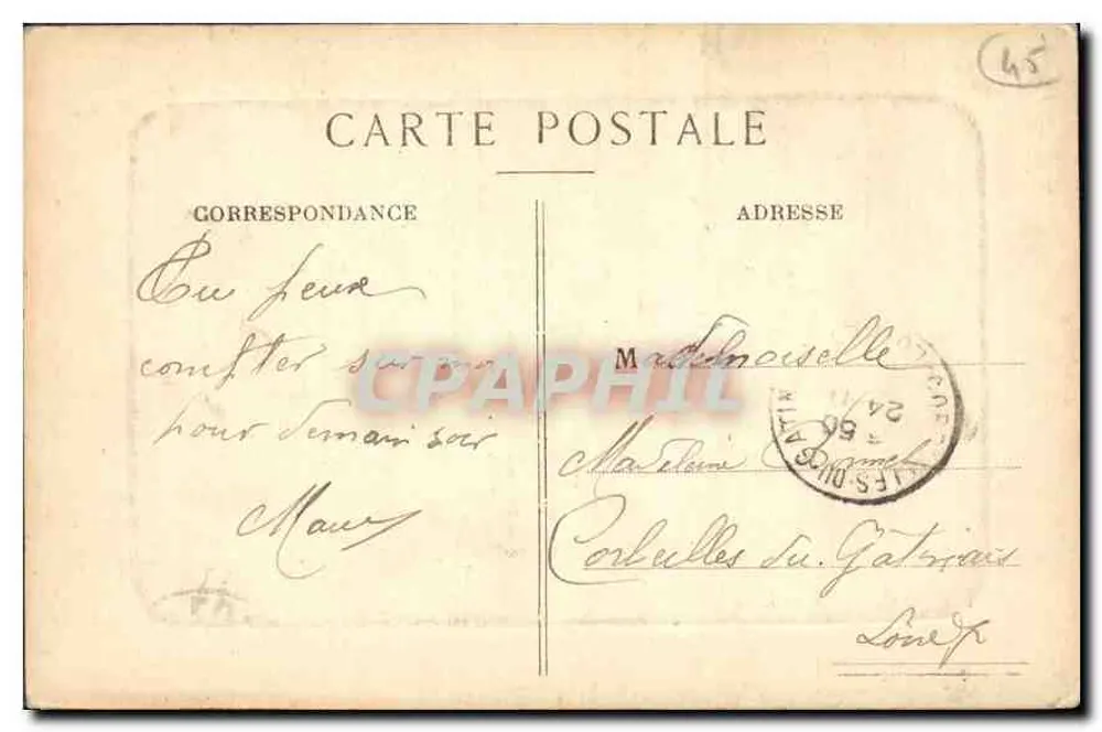 Montargis — A Igreja — Chaudré, colecionador, Montargis - Verso