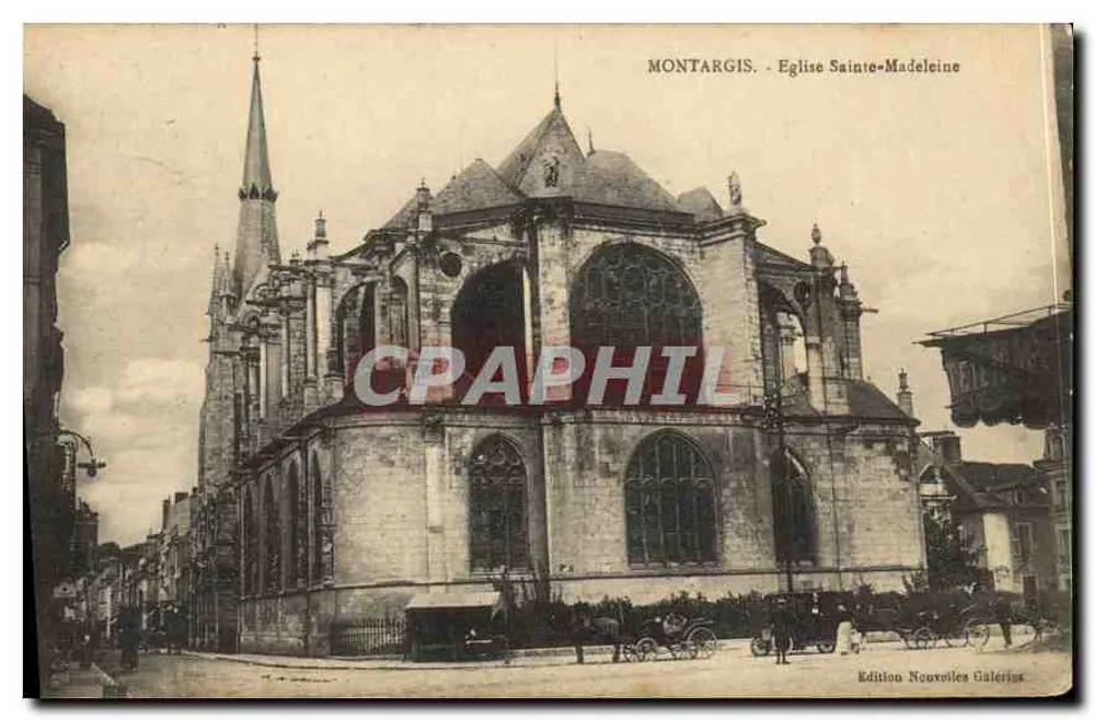 Montargis - Igreja de Santa Madeleine — Edição Nouvroies Galeries - Frente
