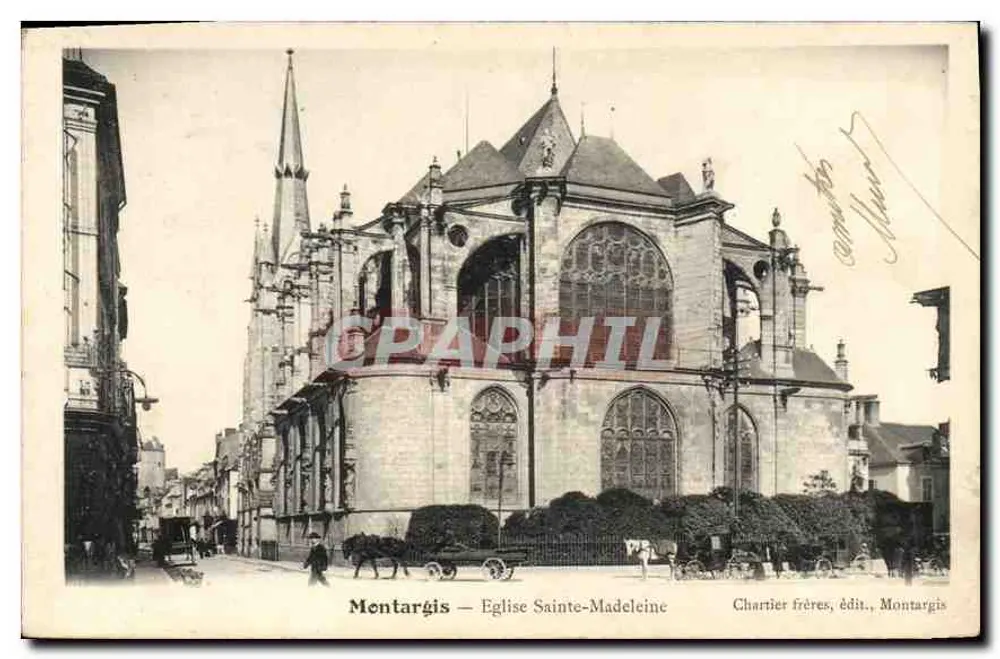 Montargis — Igreja de Santa Madeleine — Chartier frères, editor, Montargis - Frente