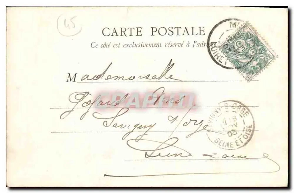 Montargis — Igreja de Santa Madeleine — Chartier frères, editor, Montargis - Verso