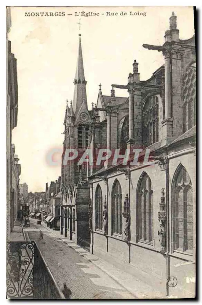 Montargis — A Igreja — Rua de Loing - Frente