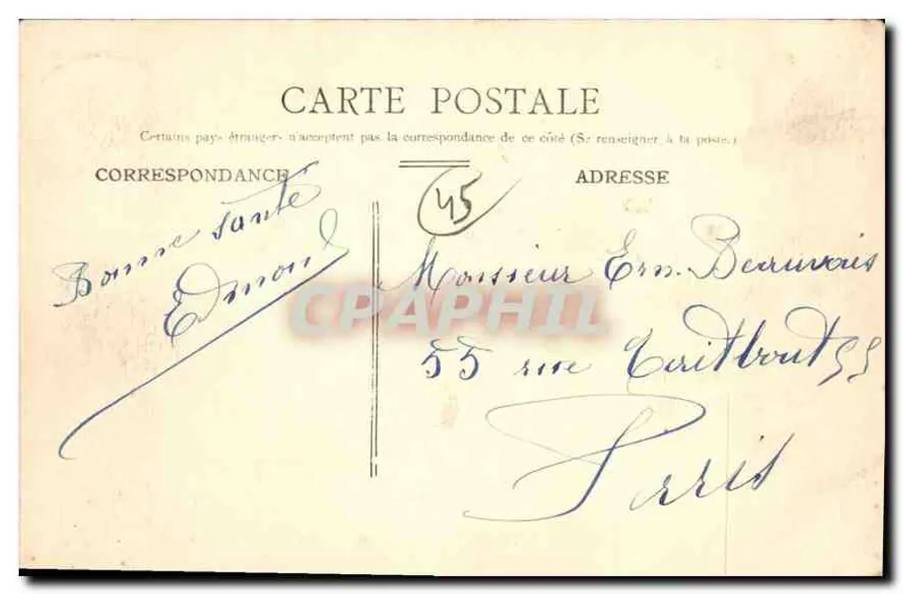 Montargis — Caisse d'épargne et Mairie - Verso