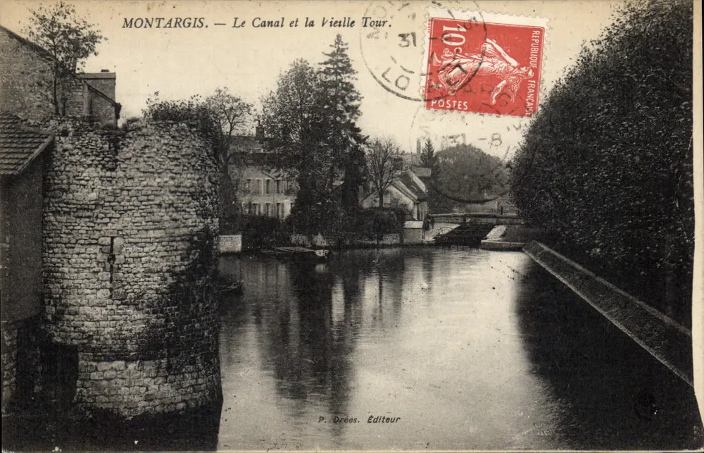 Montargis — Der Kanal und die Alte Turm — P. Dréos, Verlag - Vorderseite