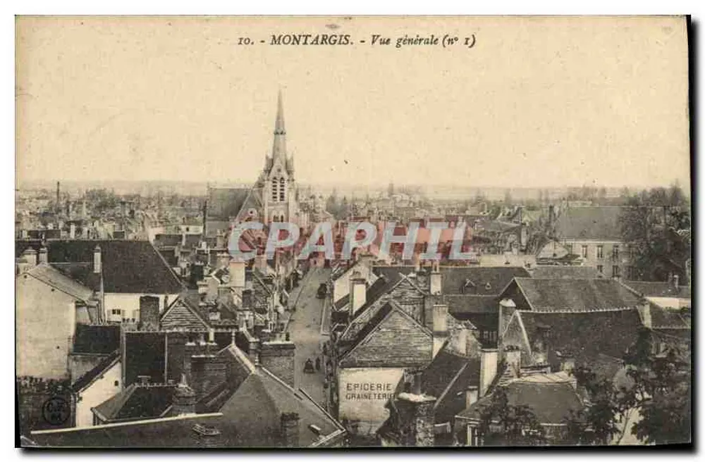 Montargis — Vista geral (n° 1) — Editor não identificado - Frente