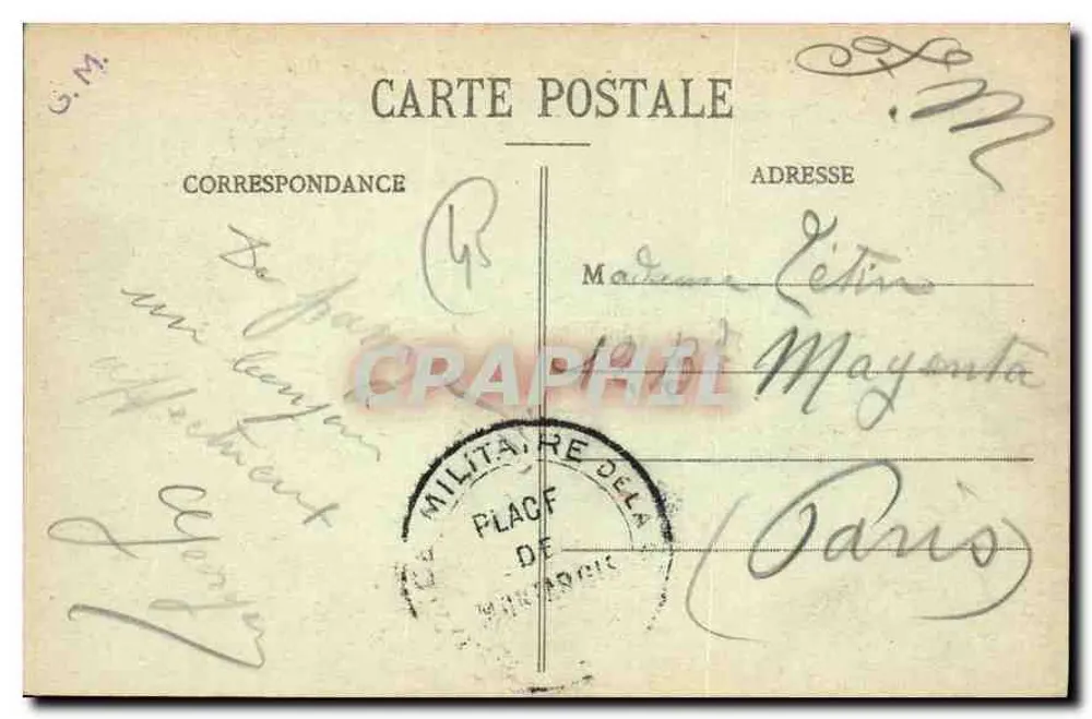 Montargis - Le Pont Saint-Roch - Le Château du Christ — C.F.M. n° 8 - Verso