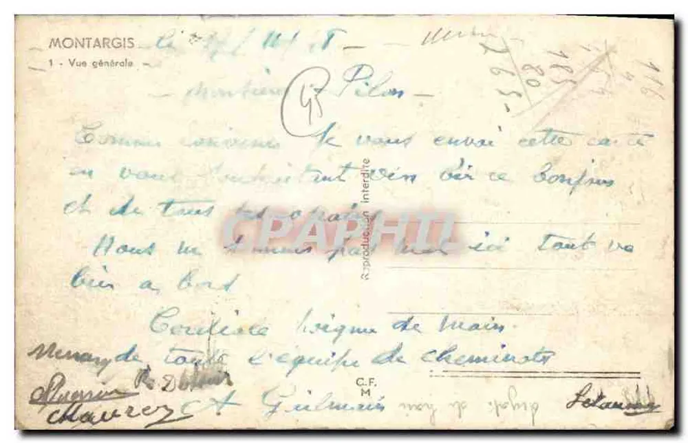 Montargis — Vista geral — Phototypie Pilon - Verso