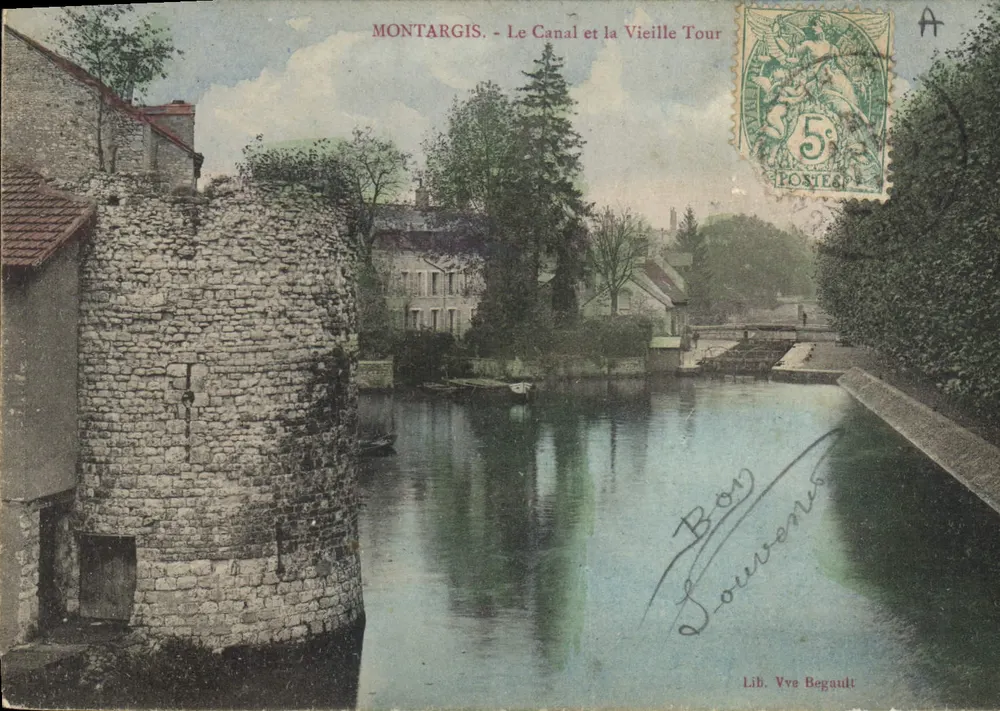 Montargis - Der Kanal und die Alte Turm — Lib. Vve Begault - Vorderseite