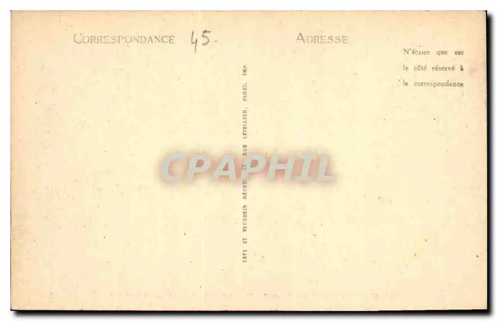 Montargis — A Caixa 'Epargne' (B. Brochon, Arquiteto) - Verso