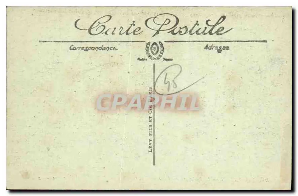 Montargis — O Boulevard du Pâtis — Edição J. G. - Verso
