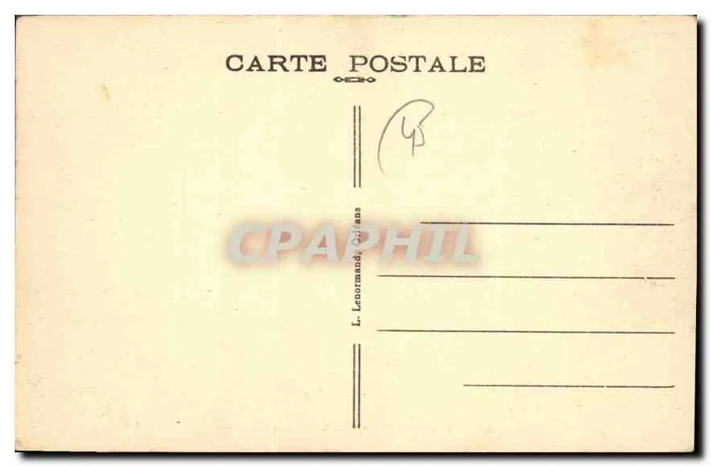 Montargis (Loiret) — Das Rathaus und die Gärten — L. Lenormand, Orléans, n°168 - Rückseite