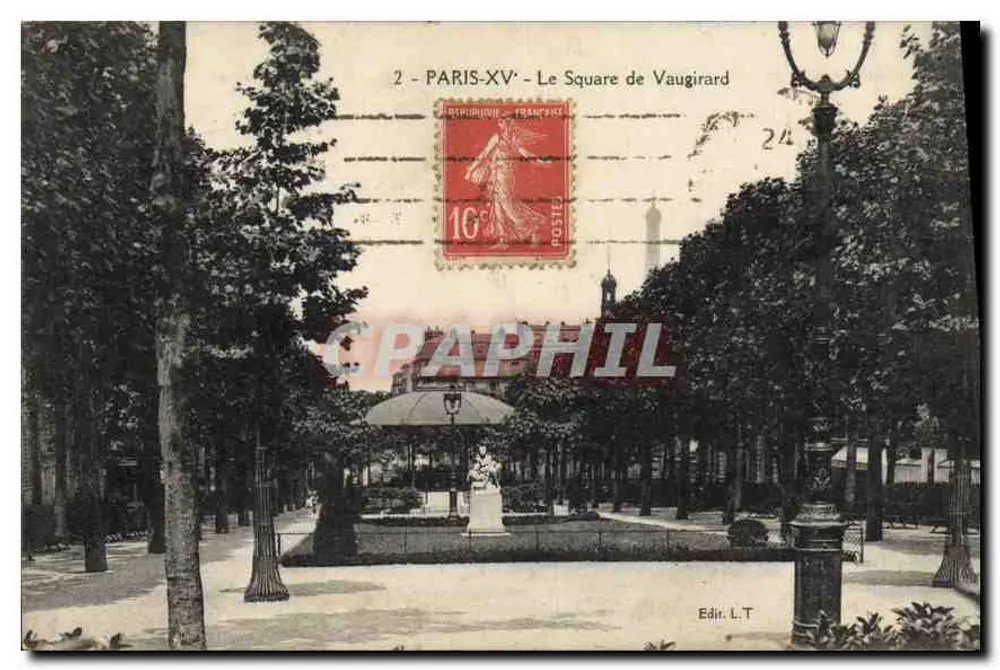 Paris-XV - O Square de Vaugirard — Editor L.T. n°2 - Frente