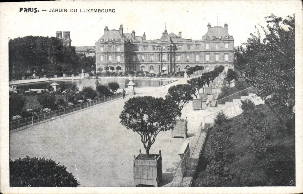 Parijs — Tuin van Luxembourg — onbekende uitgever - Voorkant