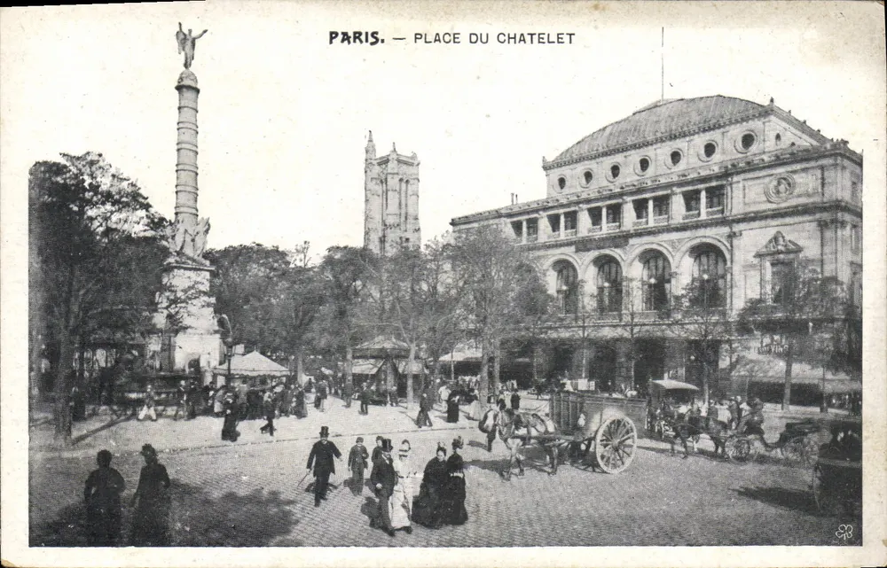 Paris — Place du Châtelet — editor não identificado - Frente