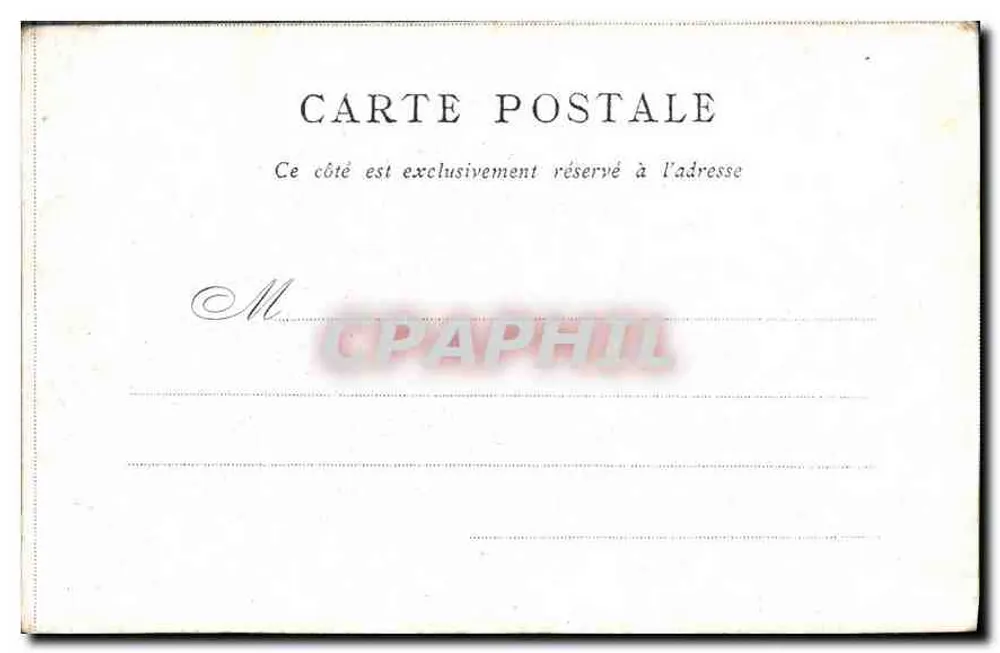 Hôtel de Ville — Paris — Editada pelo Bon Marché - Verso