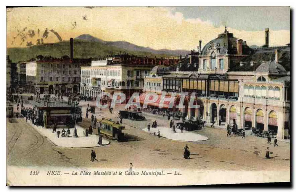 Nice — La Place Masséna und das Municipale Casino — LL. - Vorderseite