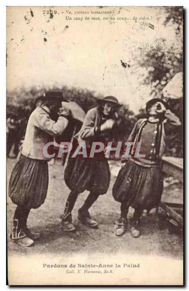 Pardons de Sainte-Anne la Palud — Instantâneo curioso — Coll. E. Hamonic, St-B. - Frente