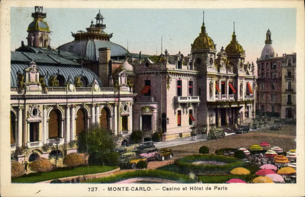 Monte-Carlo — Casino und Hôtel de Paris — L. Gilliatta, NICE, n°727 - Vorderseite