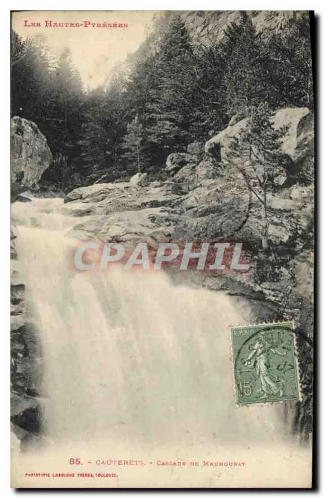 Cauterets - Cascade de Mauchourat — Phototypie Labouche Frères, Toulouse, n°85 - Vorderseite