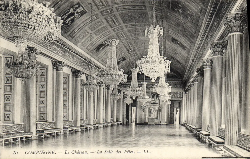 Compiègne — Das Schloss — Der Saal der Feste — LL. — Nr. 15 - Vorderseite