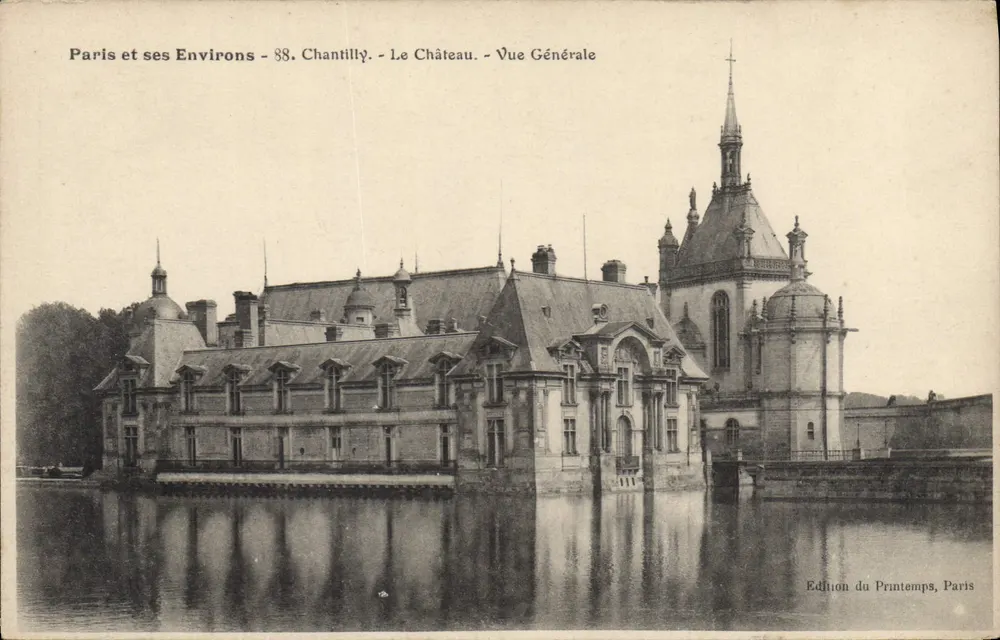 Chantilly - Schloss - Allgemeiner Blick — Edition du Printemps, Paris, Nr. 88 - Vorderseite