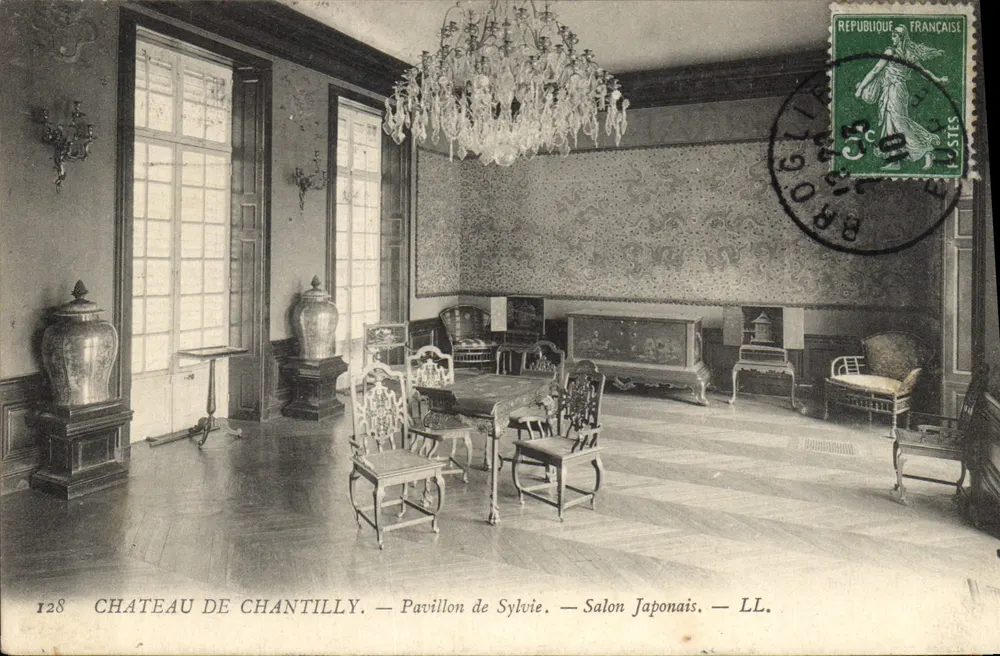 Schloss Chantilly — Pavillon de Sylvie — Japanischer Salon — LL. - Vorderseite