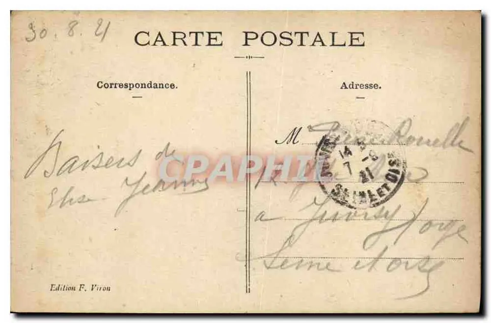 Lourdes — Vista aérea — Edição F. Viron, n° 301 - Verso
