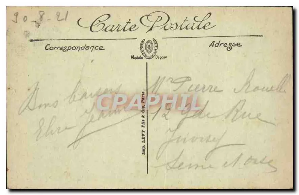 Lourdes — Vista sobre a Basílica — Edição Aux Nations Catholiques, Filial no Rocher de Massabielle, Frioux e Denevers — LL. - Verso